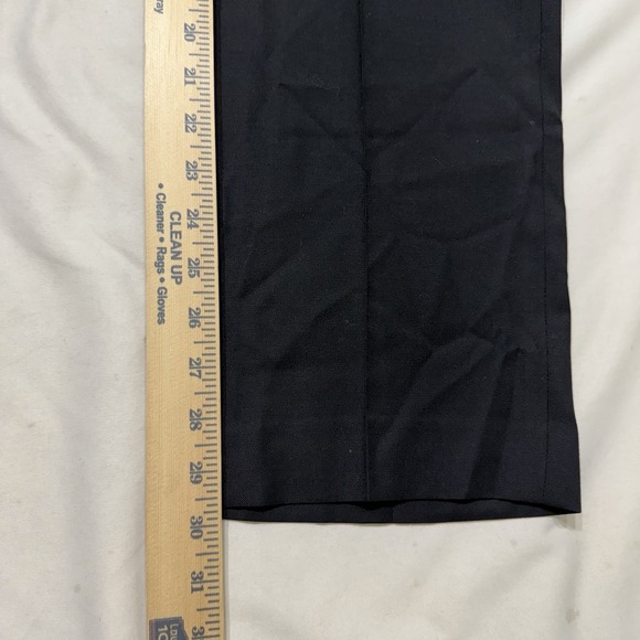Lauren Ralph Lauren Wool Cashmere Dress Pants Mens Black Flat Front *Defects* - Picture 12 of 14